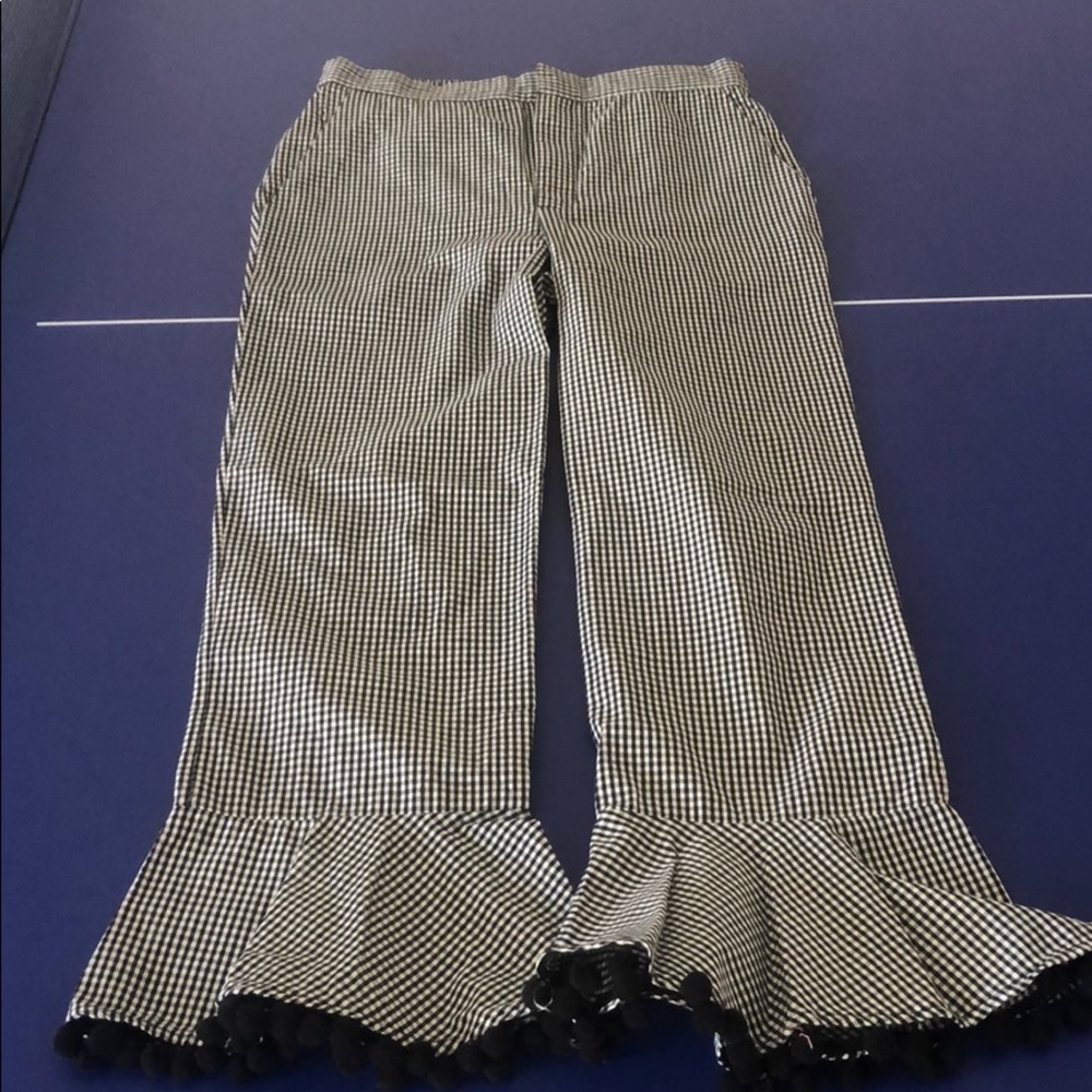 Houndstooth print flared pants. Worn twice!